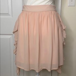 Light Pink Ruffle Skirt
